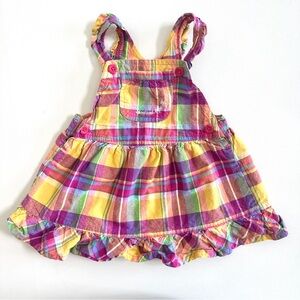 OshKosh B’Gosh Plaid Print Dress Baby Girls 24 Month